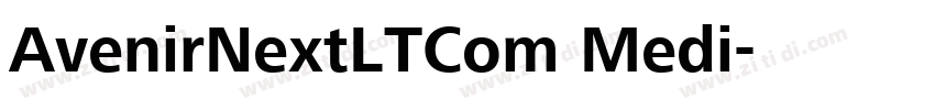 AvenirNextLTCom Medi字体转换